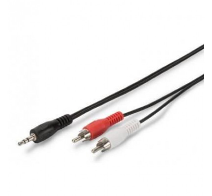 Кабель мультимедійний Jack 3.5mm to 2RCA 1.5m Assmann (AK-510300-015-S)