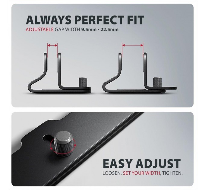 Вертикальна підставка для ноутбуків AXAGON STND-VB (розмір 10" – 17.3"), Чорний