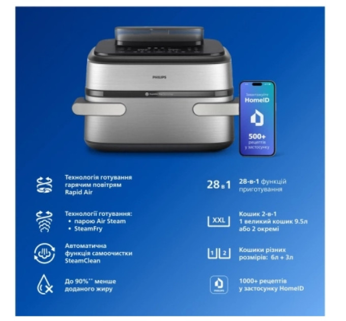 Philips Мультипіч Philips Ovi Dual SteamFry (NA565/02)