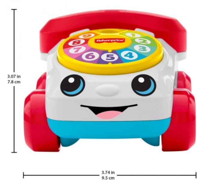 Каталка Fisher-Price машинка "Веселий телефончик" (JKD56)