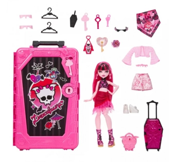 Лялька Monster High Набір-сюрприз Кошмарні канікули Жахо-секрети Дракулори (JDR50)
