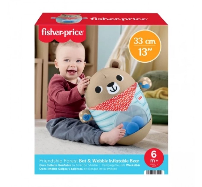 Розвиваюча іграшка Fisher-Price Ведмедик-неваляйко (JLB83)