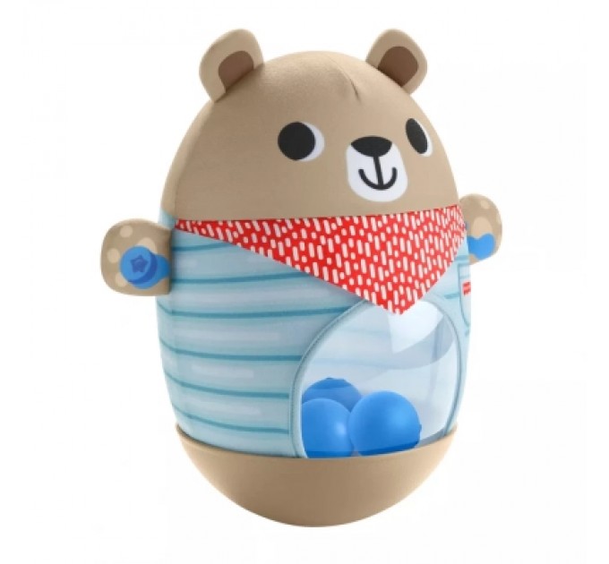 Розвиваюча іграшка Fisher-Price Ведмедик-неваляйко (JLB83)