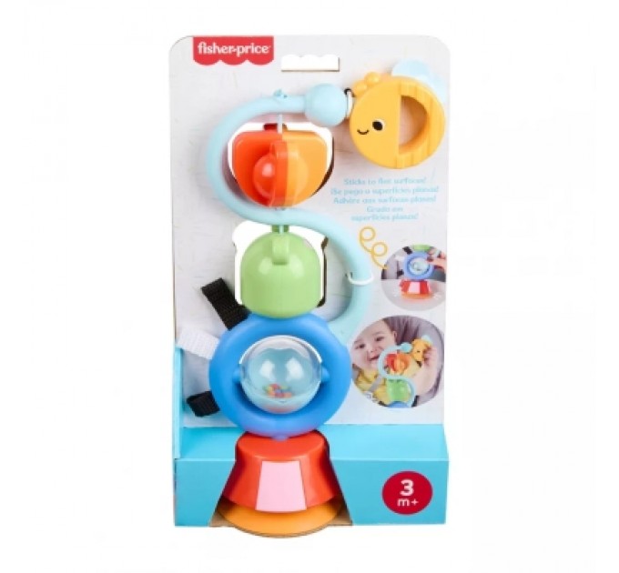 Розвиваюча іграшка Fisher-Price на присосці Жабка й бджілка (JHB46)