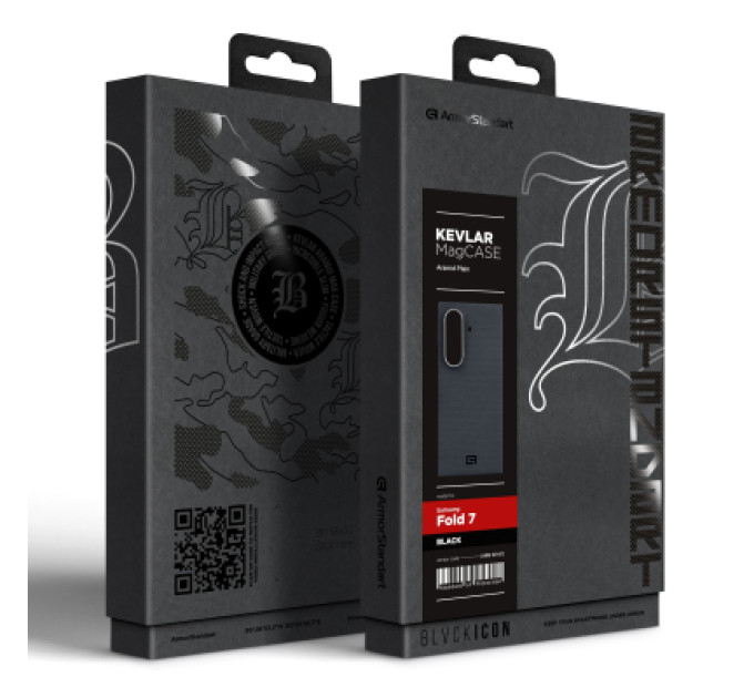 Armorstandart Чохол до мобільного телефона Armorstandart BlackIcon Aramid Plain MagCase Samsung Fold 7 Black (ARM90167)