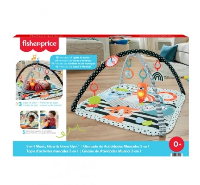 Дитячий килимок Fisher-Price ігровий центр Веселі розваги 3-в-1 (JMN72)