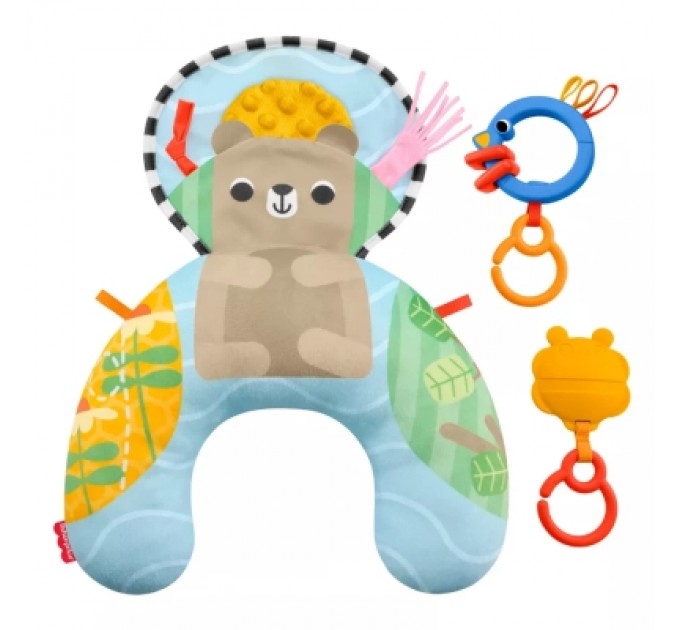 Дитячий килимок Fisher-Price Подушка для гри на животику "Лагідний ведмедик" (JHB44)