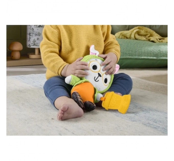 Брязкальце Fisher-Price Зайчик-обіймашка з прорізувачем (JLB87)