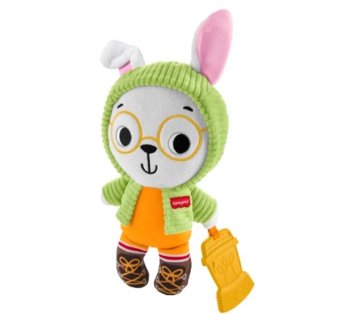 Брязкальце Fisher-Price Зайчик-обіймашка з прорізувачем (JLB87)