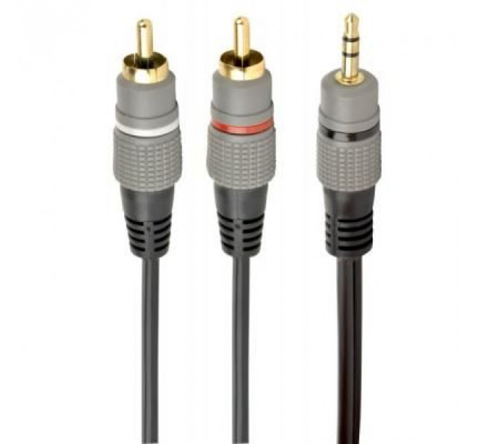 Кабель мультимедійний 3.5 Jack to 2RCA 5.0m Cablexpert (CCA-352-5M)