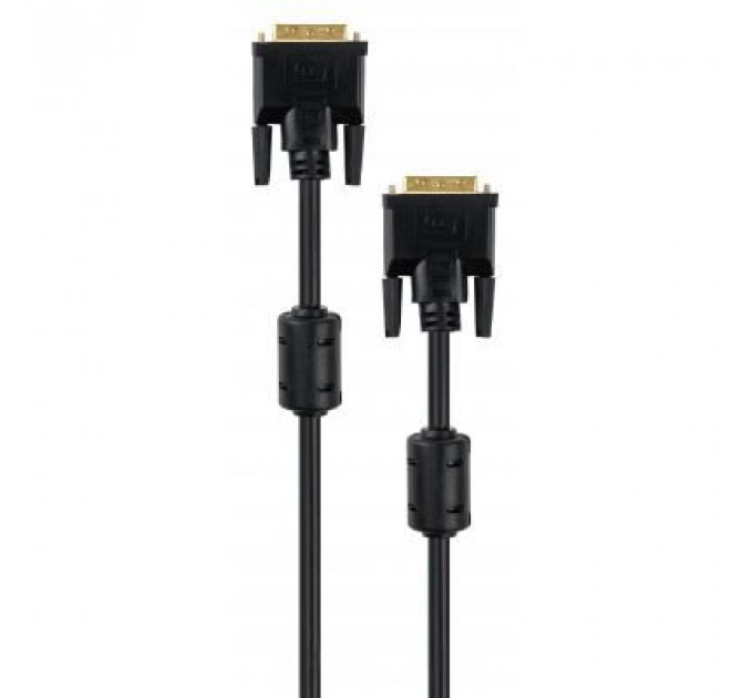 Кабель мультимедійний DVI to DVI 24+1pin 1.8 m Vinga (VCPDCDVIMM1.8BK)