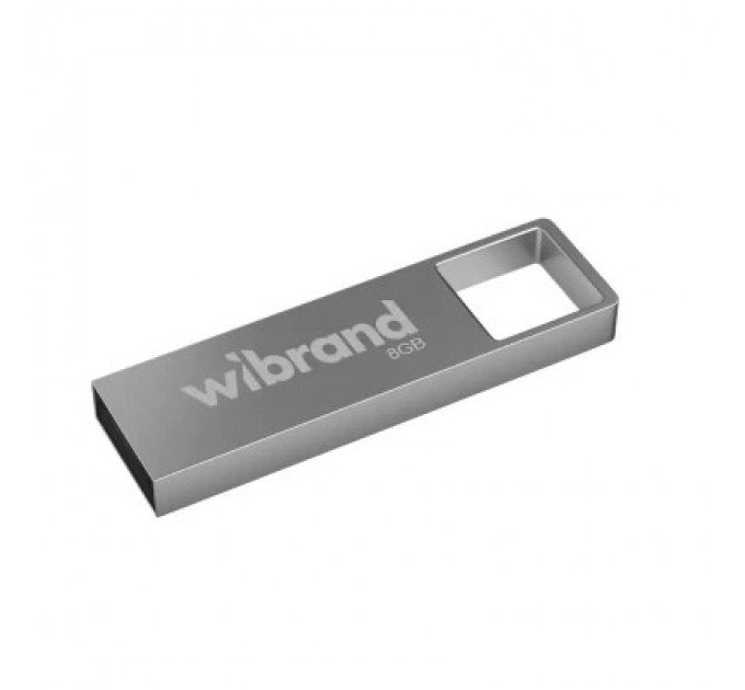 USB флеш накопичувач Wibrand 8GB Shark Silver USB 2.0 (WI2.0/SH8U4S)