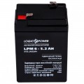 Акумуляторна батарея LogicPower LPM 6V 5.2AH (LPM 6 - 5.2 AH) AGM