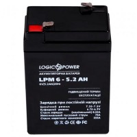Акумуляторна батарея LogicPower LPM 6V 5.2AH (LPM 6 - 5.2 AH) AGM