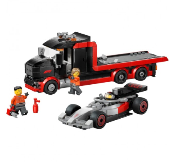 Конструктор LEGO City Вантажівка для демонстрації F1 із перегоновим автомобілем Audi F1 (60493)