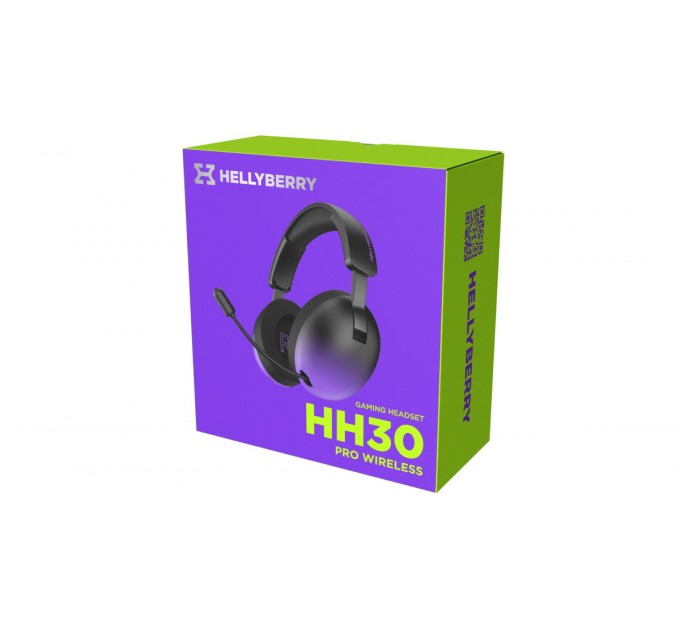 Bluetooth-гарнiтура Hator Hellyberry HH30 Pro Wireless Black/Violet (HH30_PRO_wireless_BV)