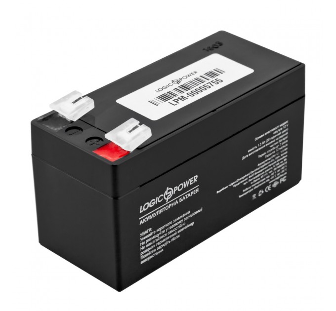 Акумуляторна батарея LogicPower LPM 12V 1.3AH (LPM 12 - 1.3 AH) AGM