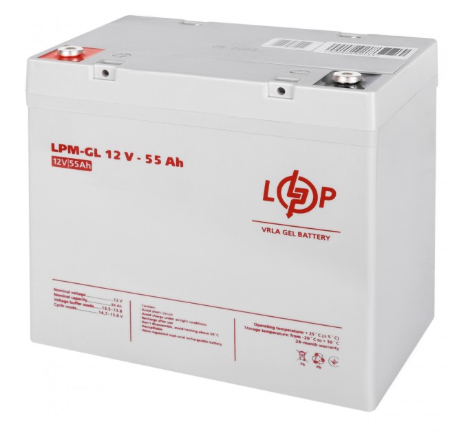 Акумуляторна батарея LogicPower 12V 55AH (LPM-GL 12V - 55 AH) GEL