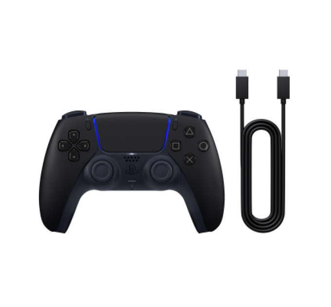 Sony Playstation Геймпад Sony Playstation DualSense Bluetooth PS5 Midnight Black (USB-C кабель) (1000051651)