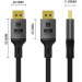 ColorWay Кабель мультимедійний DisplayPort M to DisplayPort M 1.5m V2.1 16K black ColorWay (CW-CBDP091-BK)