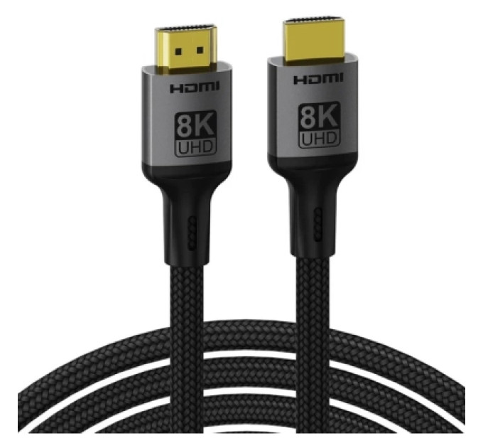 ColorWay Кабель мультимедійний HDMI M to HDMI M 2.0m V2.1 8K black ColorWay (CW-CBHD088-BK)