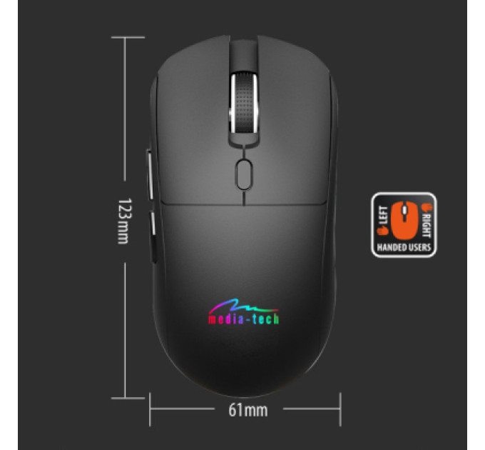 Media-Tech Мишка Media-Tech MT1124 Wireless Black (MT1124)