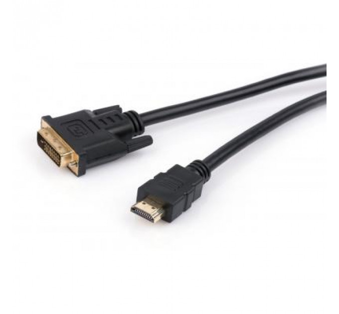 Кабель мультимедійний HDMI to DVI 24+1 5.0m Vinga (VCPHDMIDVI5)