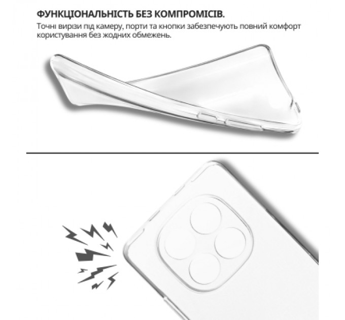 Чохол до мобільного телефона BeCover Xiaomi Redmi Note 15 5G Transparent (715050)