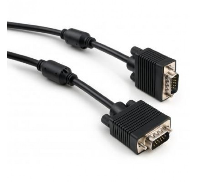 Кабель мультимедійний VGA 15.0m ferrits Vinga (VCPVGAF15BK)