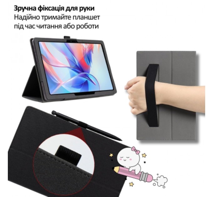 Чохол до планшета BeCover Slimbook Oscal Pad 60 10.1" Black (715127)