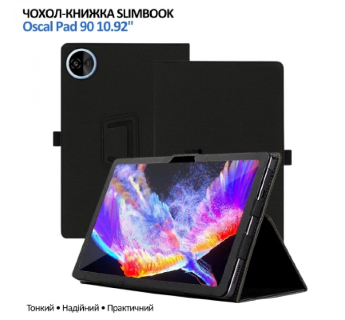Чохол до планшета BeCover Slimbook Oscal Pad 90 10.92" Black (715128)