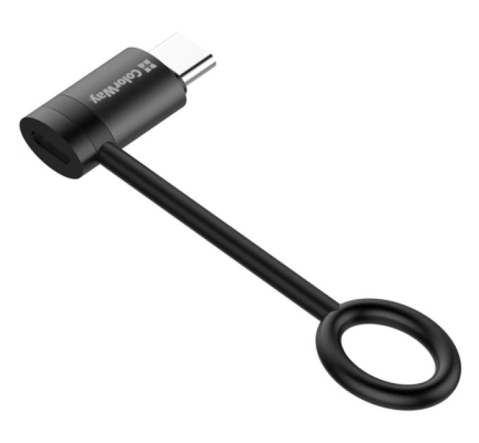 ColorWay Перехідник Lightning F to USB-C M black ColorWay (CW-AD-CL2)