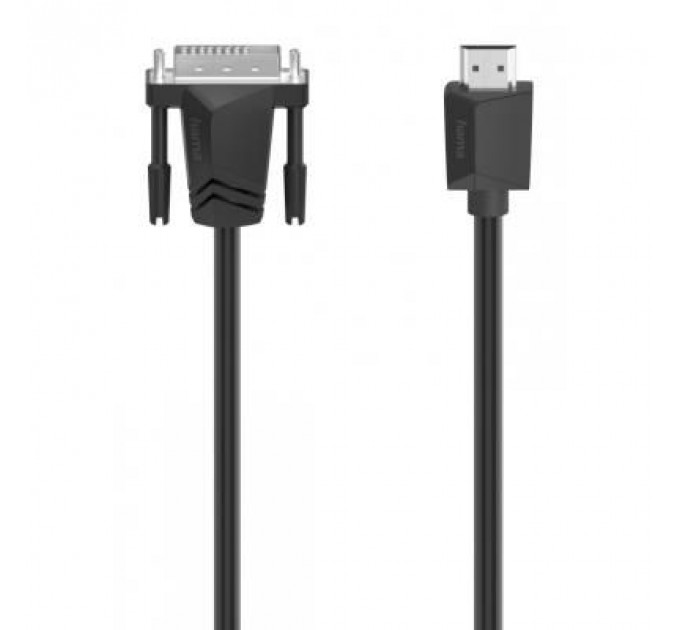 Кабель мультимедійний DVI to HDMI 1.5m Ultra HD 4K Black Hama (00200715)