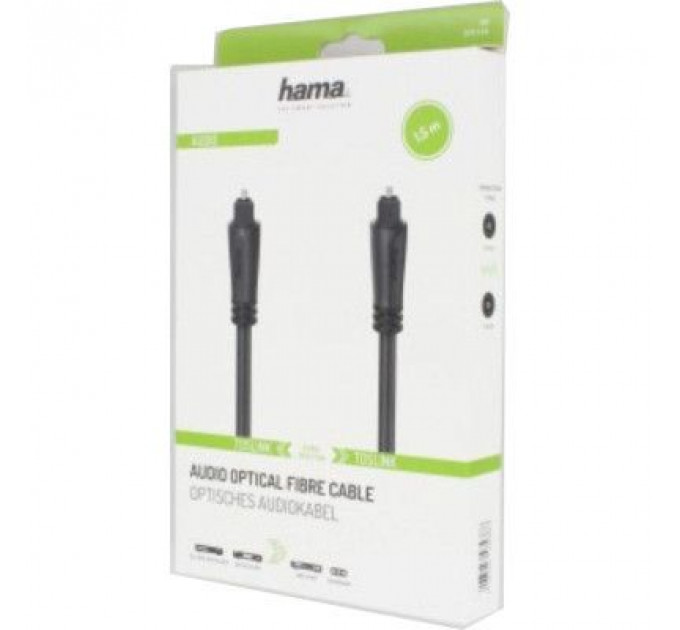 Кабель мультимедійний Optical ODT 1.5m Black Hama (00205134)