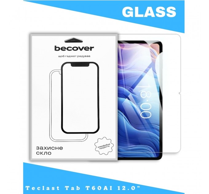 Захисне скло BeCover для Teclast Tab T60AI 12.0" (714904)