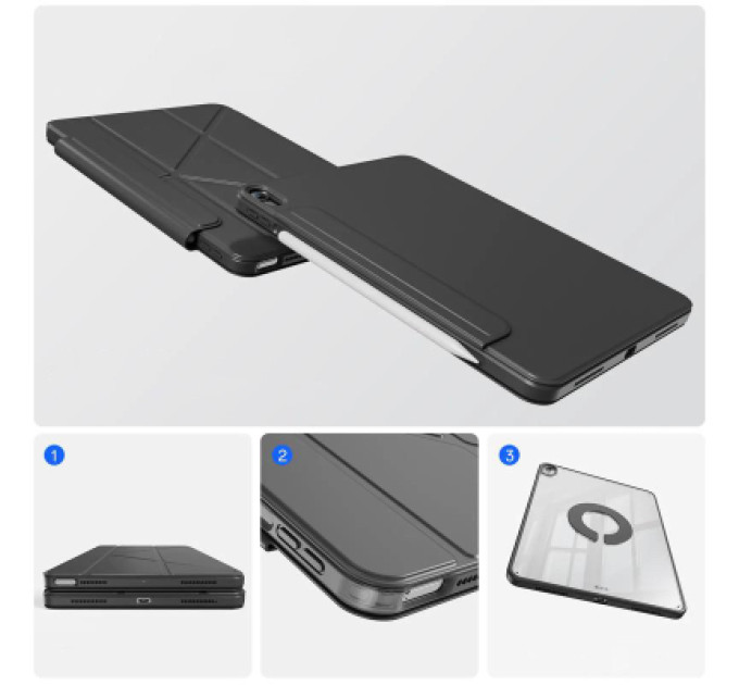 BeCover Чохол до планшета BeCover Ultra Slim Origami Flex Apple iPad Air 11" M4 2026 Black (715181)