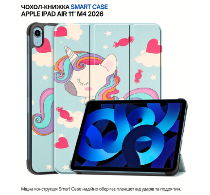 BeCover Чохол до планшета BeCover Smart Case Apple iPad Air 11" M4 2026 Unicorn (715216)