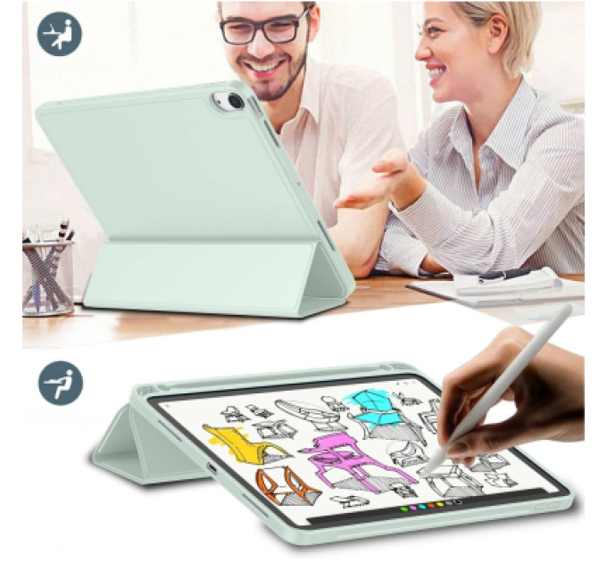 BeCover Чохол до планшета BeCover Tri Fold Soft TPU Apple iPad Air 11" M4 2026 Green (715231)