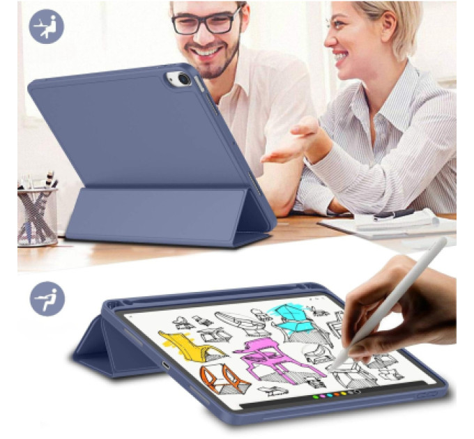 BeCover Чохол до планшета BeCover Tri Fold Soft TPU Apple iPad Air 11" M4 2026 Purple (715233)