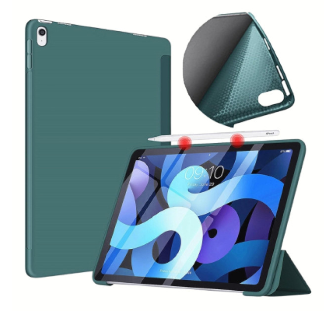 BeCover Чохол до планшета BeCover Tri Fold Soft TPU Silicone Apple iPad Air 11" M4 2026 Dark Green (715236)