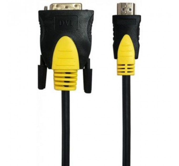 Кабель мультимедійний HDMI to DVI 1.8m 2-side V1.3 19-pin Maxxter (CCBP-HDMI-DVI-1.8)