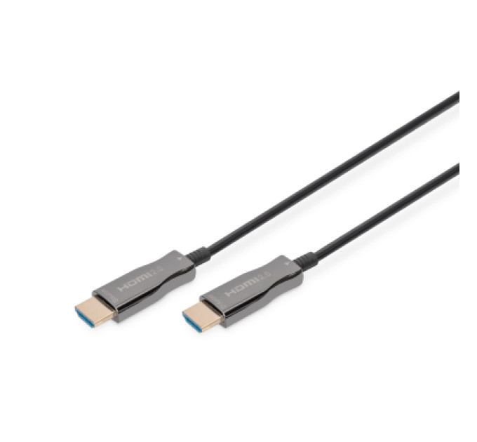 Digitus Кабель мультимедійний HDMI M to HDMI M 30m 4K AOC hybrid-fiber black Digitus (AK-330125-300-S)