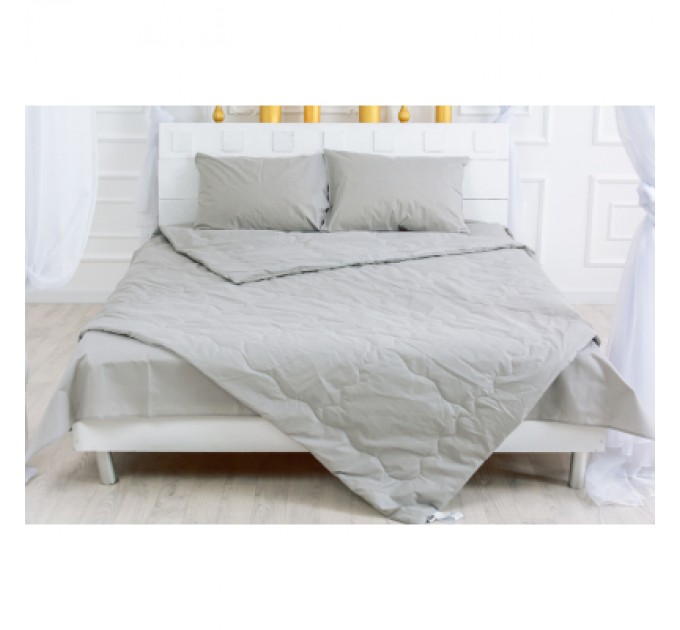 Ковдра MirSon Літня з евкаліптовим волокном №2400 Light Gray 172x205 (2200003033311)