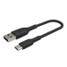 Belkin Дата кабель USB 2.0 AM to USB-C 0.15m 15W PVC black Belkin (CAB001BT0MBK)