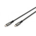 Digitus Дата кабель USB-C to USB-C 3.0m USB 4.0 black Digitus (DB-300443-030-S)