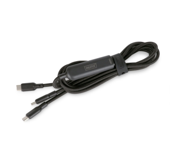 Digitus Дата кабель USB-C to 2xUSB-C 1.8m 140W black Digitus (AK-300170-018-S)