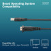 Digitus Кабель для передачі даних USB 2.0 AM to COM 1.8m DB9 RS232 FT232RNL black Digitus (DA-70172)