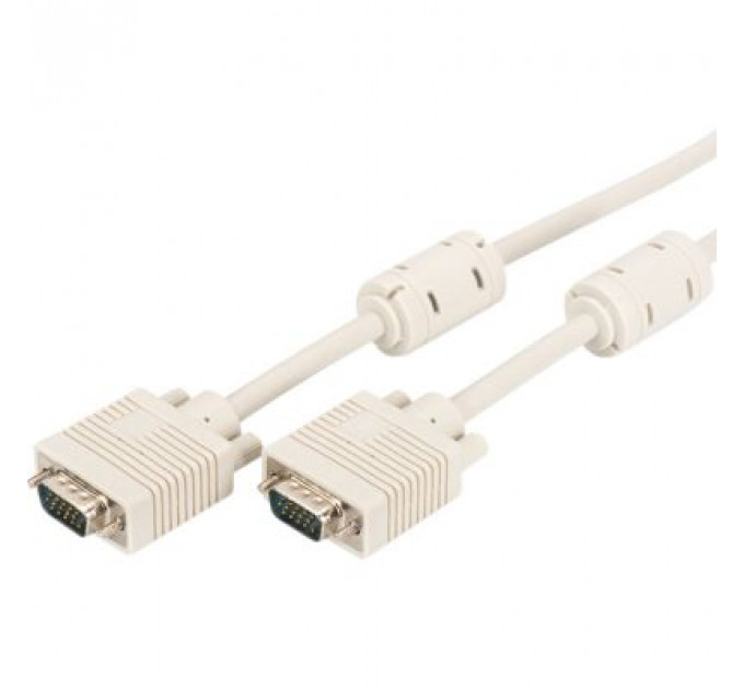 Кабель мультимедійний VGA 5.0m 2xferrite Digitus (AK-310103-050-E)