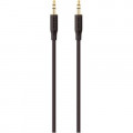 Кабель мультимедійний jack 3.5mm - M/M, portable, 2m, black/gold Belkin (F3Y117BT2M)