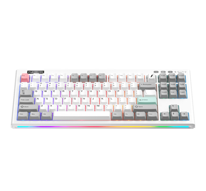 1stPlayer Клавіатура бездротова 1stPlayer NEO87 Wireless Frostwave (NEO87-FW-TLD)